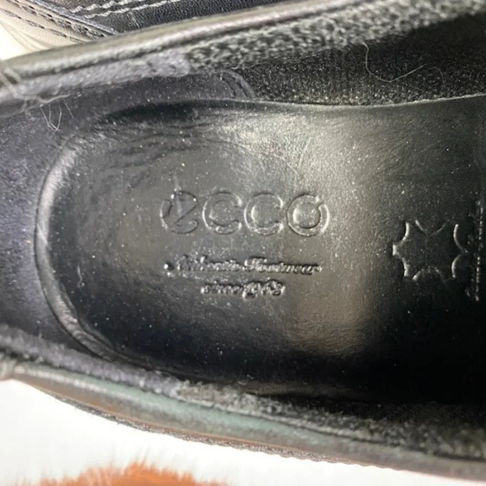 Ecco New Jersey Bike Toe Lace Up Leather‎ Oxfords, size 7